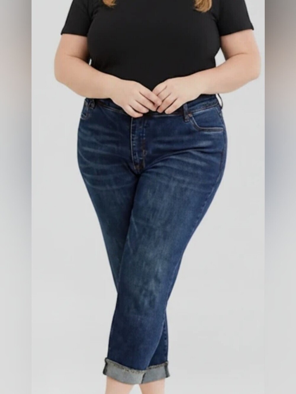 Kut from the Kloth Rachael Mom Jeans Womens Size 20 Crop Relaxed High-rise